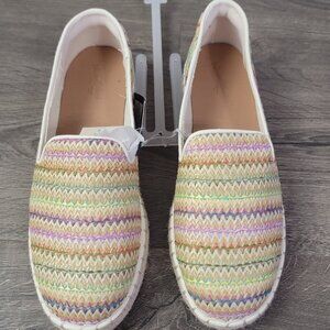 Women's memory foam espadrille flats size 6.5 NWT